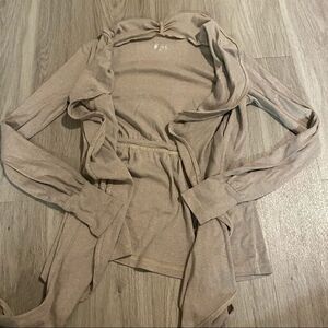 Converse All Star beige open cotton blend cardigan